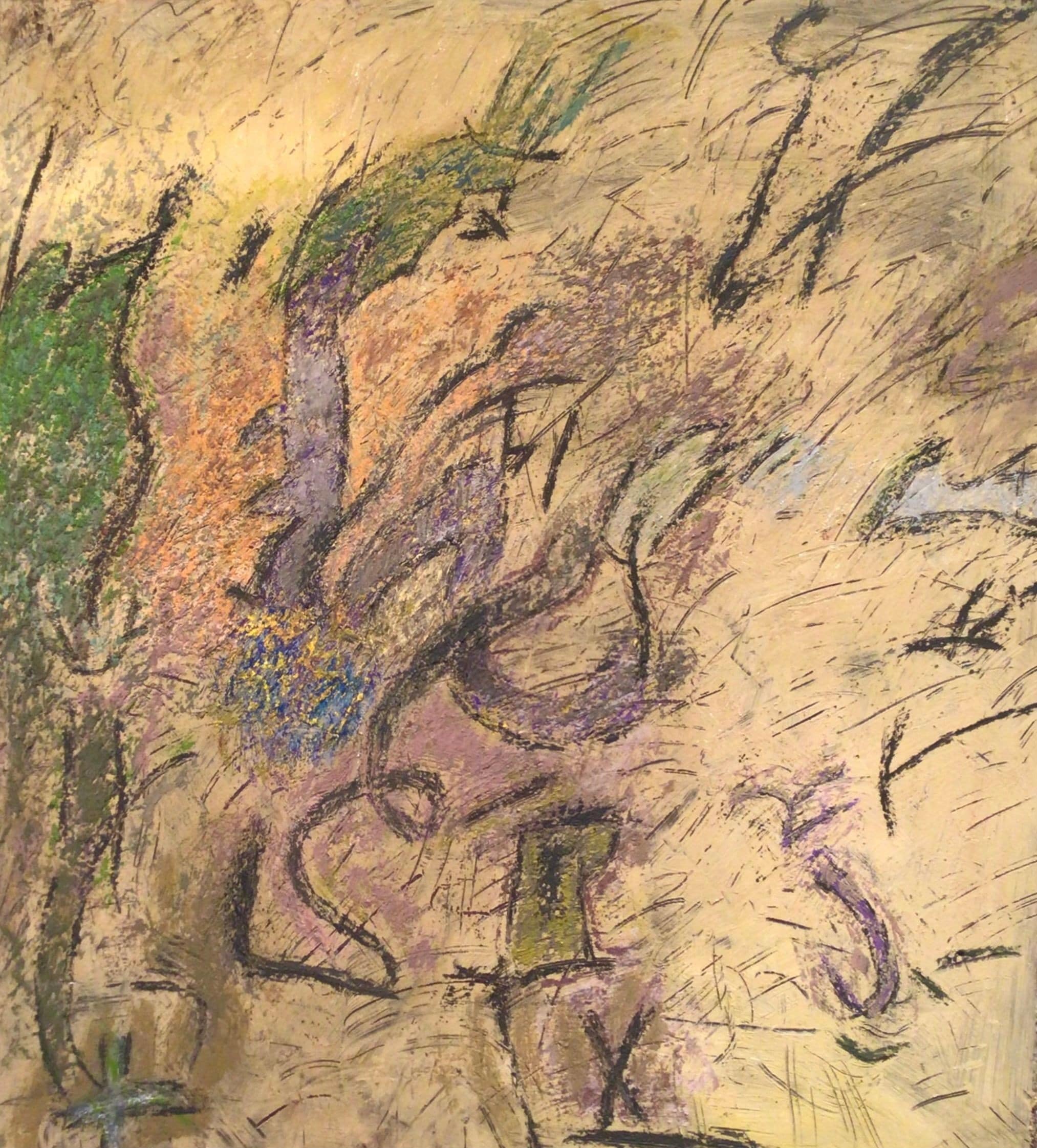 Abstract painting by Soteris Sam Roussi, "Ludmila #3"