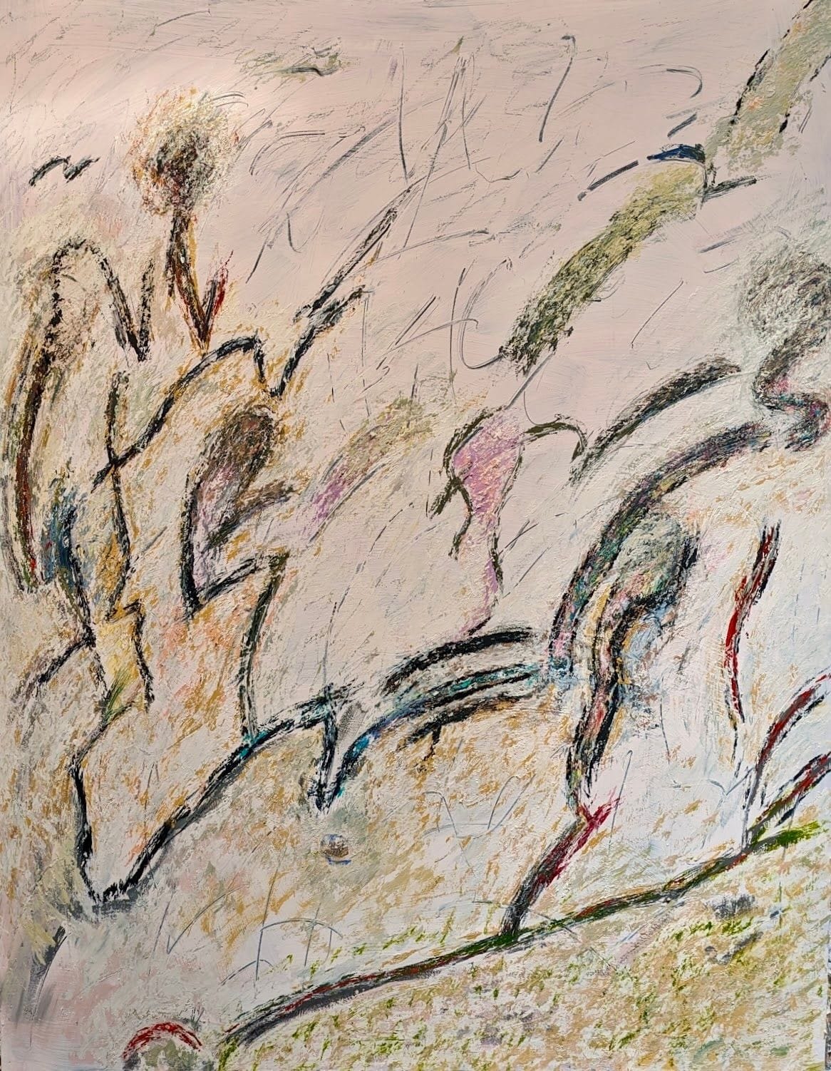Abstract painting by Soteris Sam Roussi, "Untitled 10.17.23"