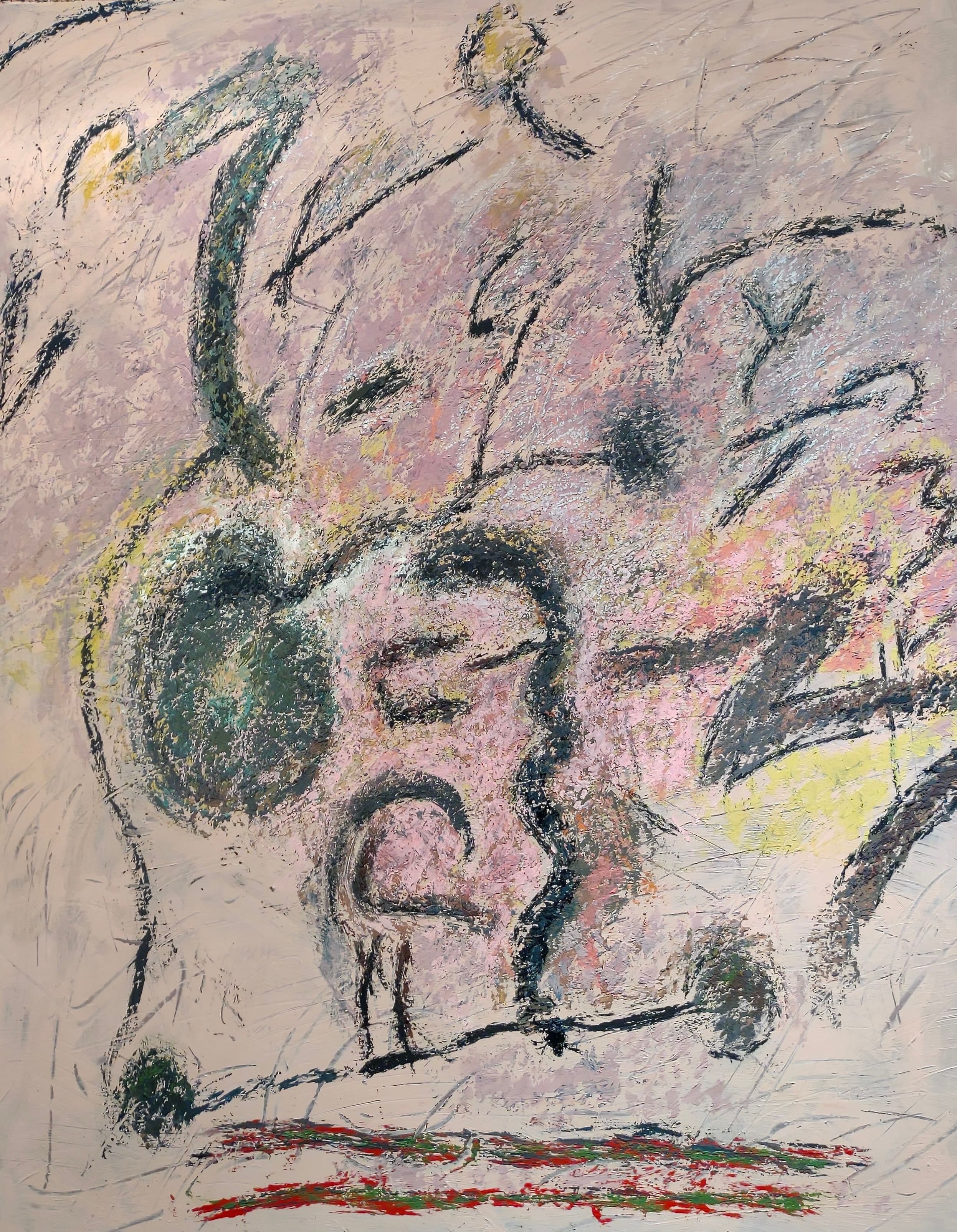 Abstract painting by Soteris Sam Roussi, "Bouncing Betty"