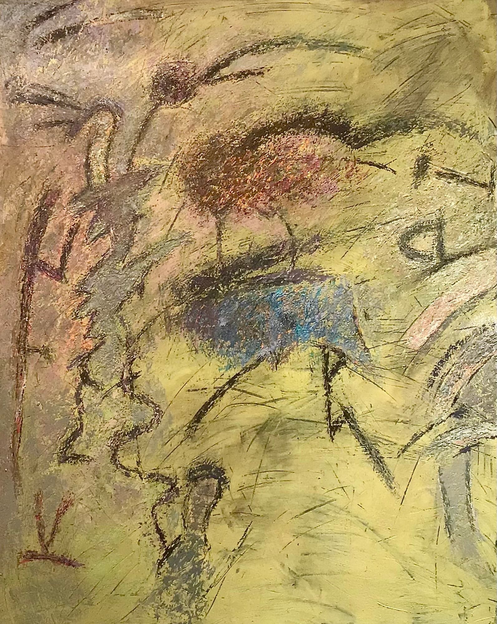 Abstract painting by Soteris Sam Roussi, "Monster's Garden"