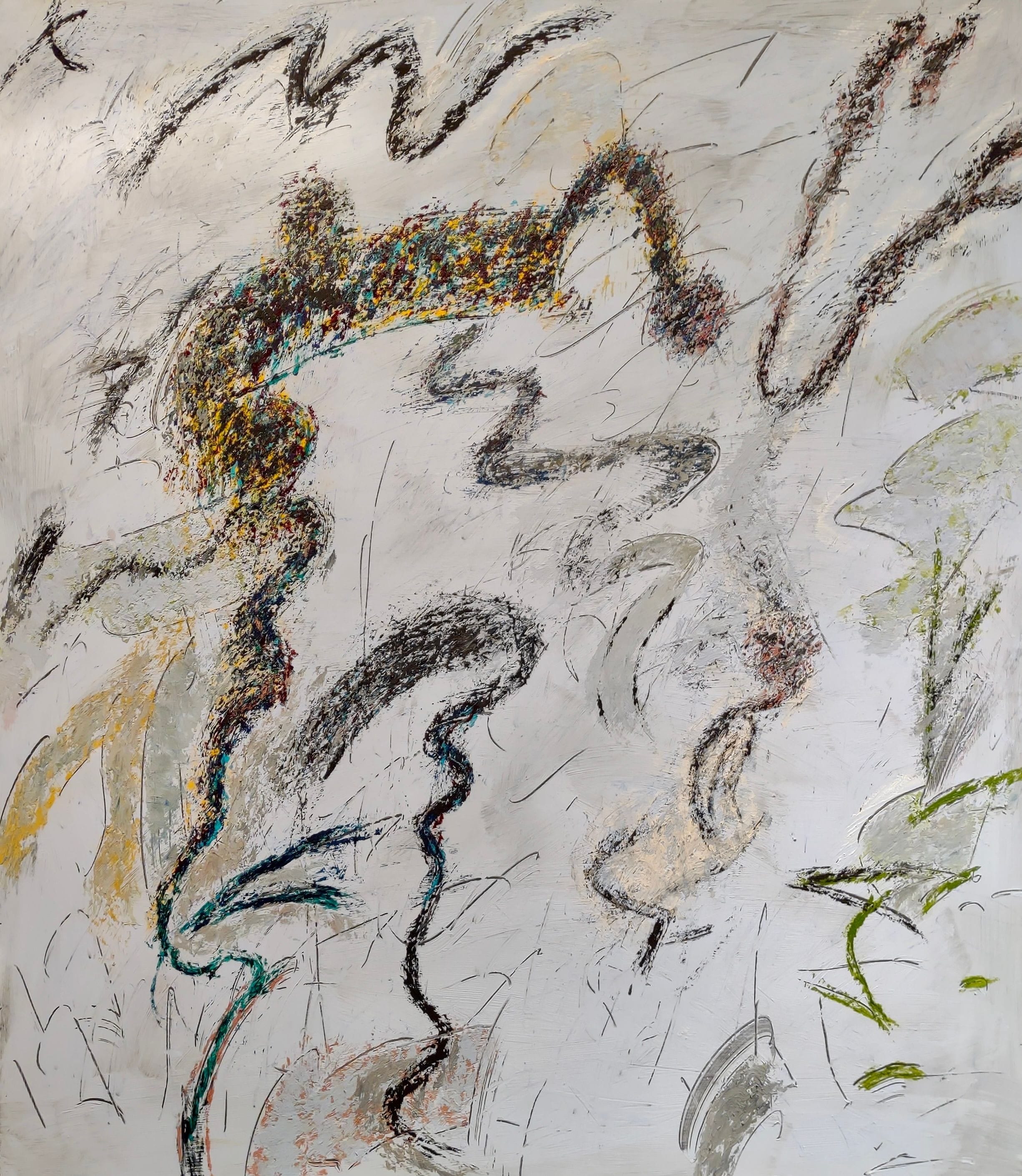 Abstract painting by Soteris Sam Roussi "Air to Breathe"