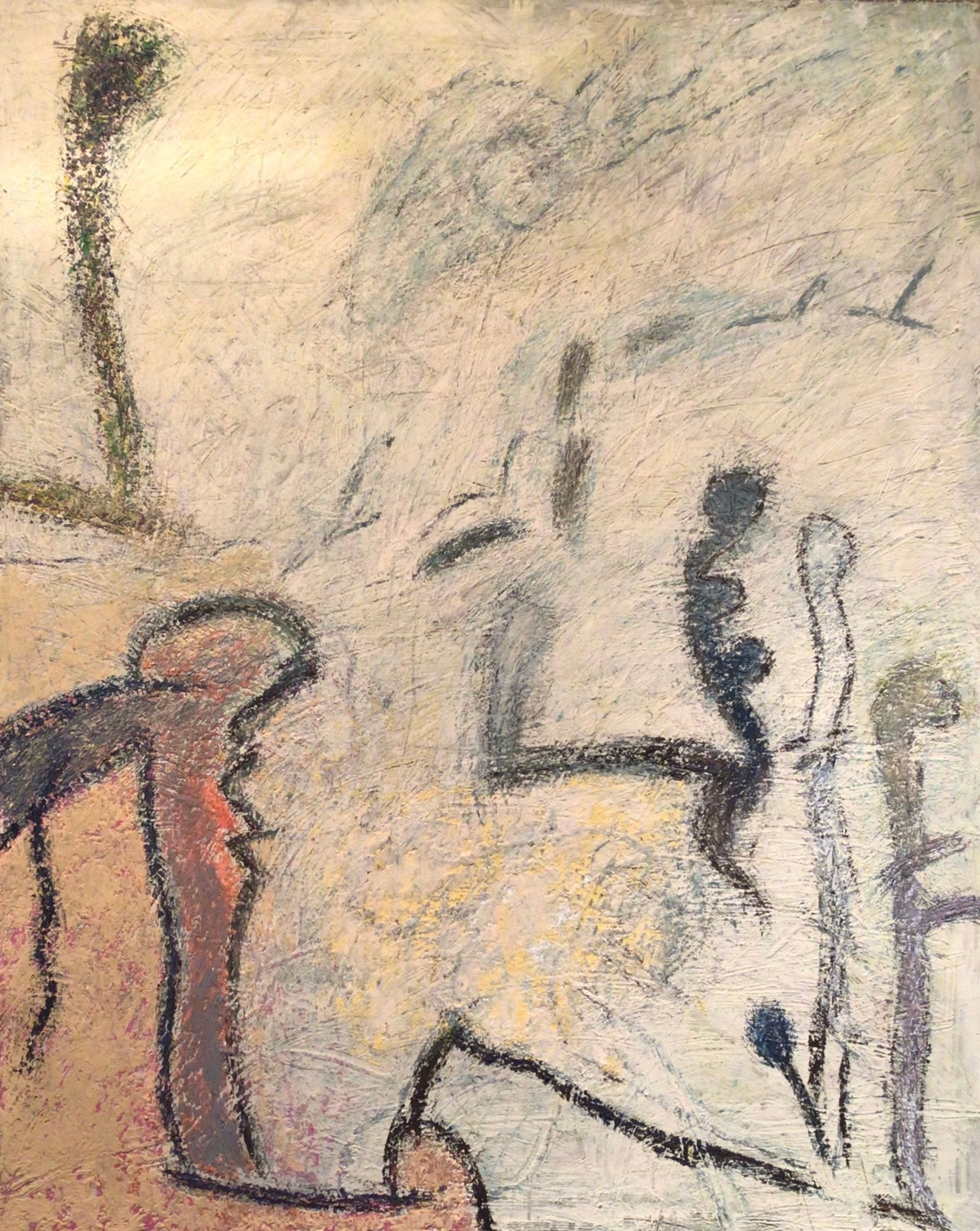 Abstract painting by Soteris Sam Roussi, "Dunmeade's Wave Off"