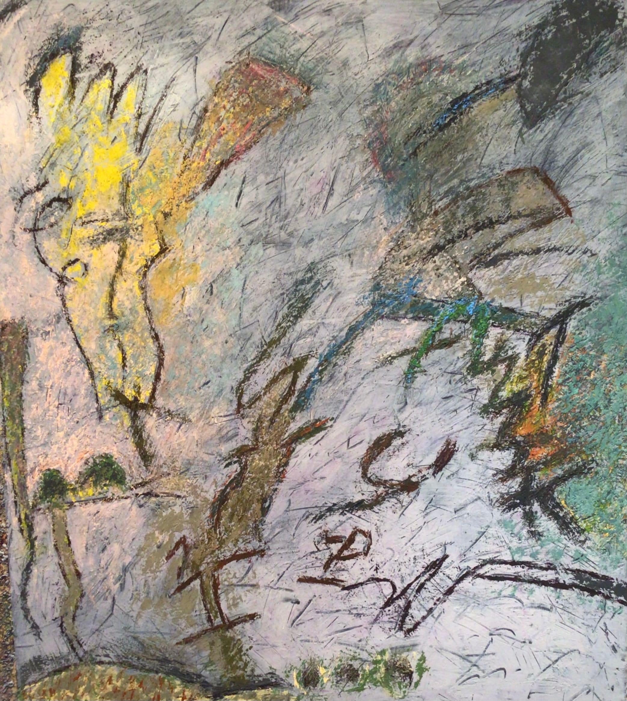 Abstract painting by Soteris Sam Roussi, "Ludmila #1"