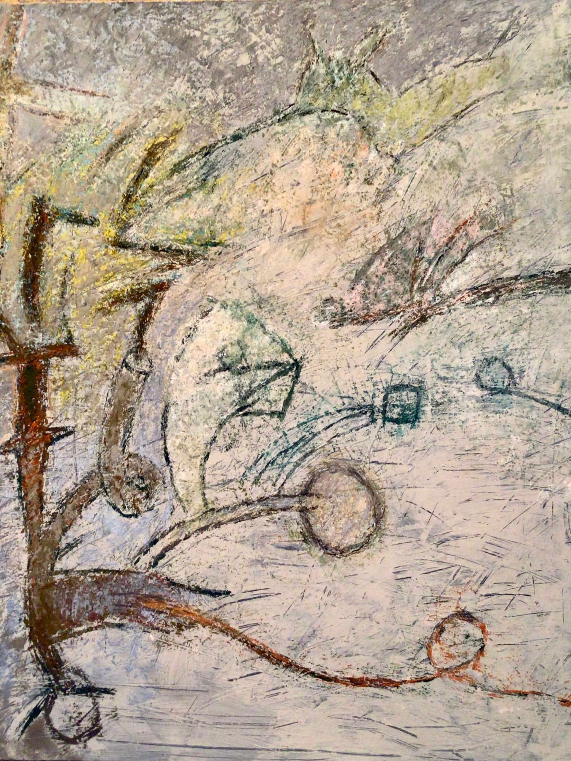 Abstract painting by Soteris Sam Roussi, "Untitled 3.8.21"