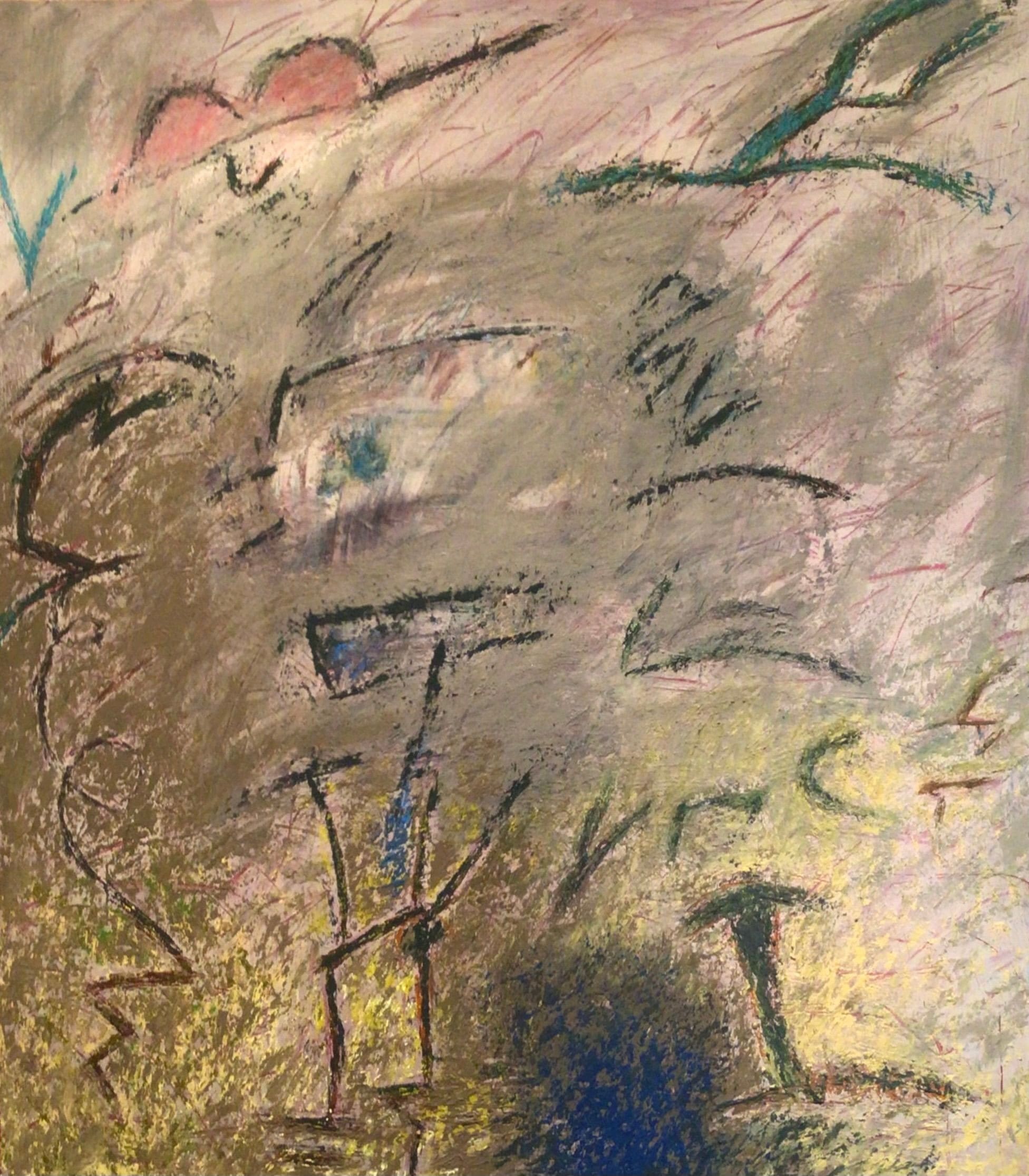 Abstract painting by Soteris Sam Roussi, "Ludmila #2"