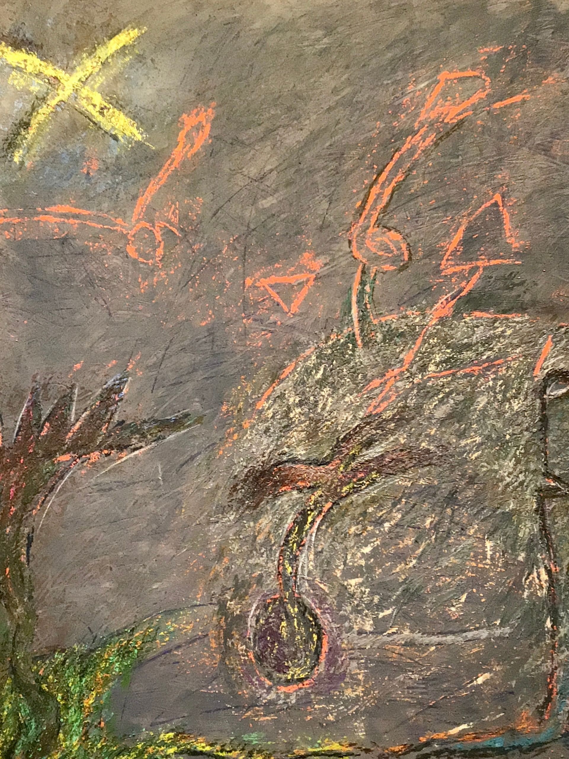 Abstract painting by Soteris Sam Roussi, "Untitled 1.22.20"