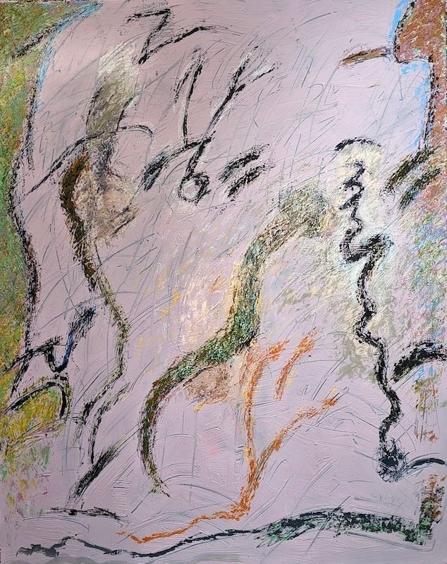 Abstract painting by Soteris Sam Roussi "Hector's Lust"