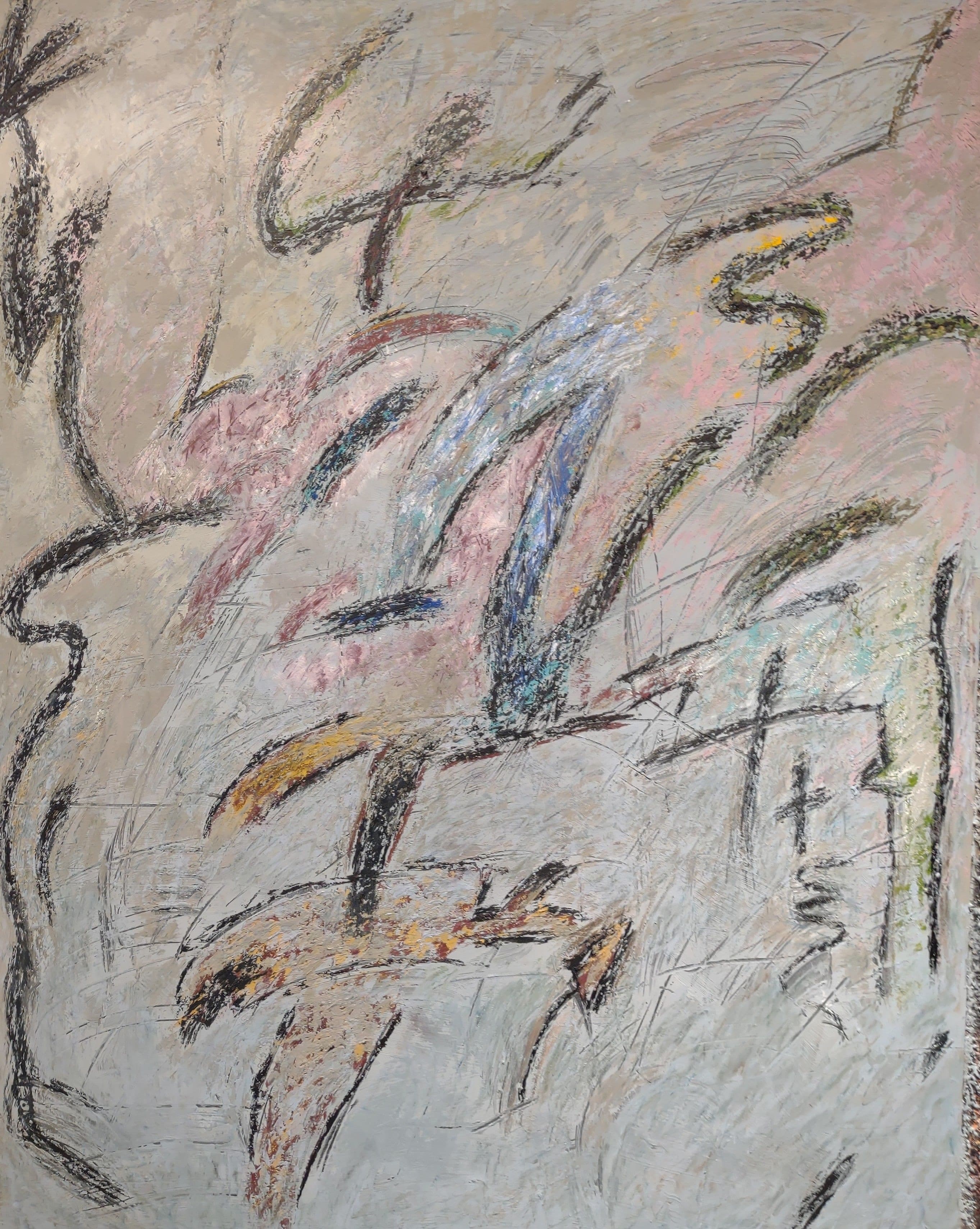 Abstract painting by Soteris Sam Roussi, "Lust of the Hands"